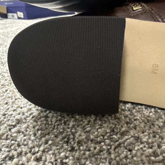 Michael Kors Bryce Brown Size 8M Black Riding Tall Boots Floor sample NWB - Picture 12 of 14